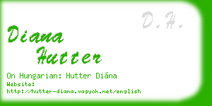 diana hutter business card