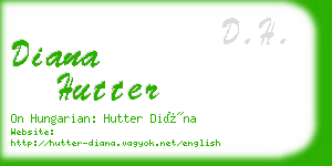 diana hutter business card